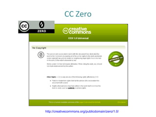 CC Zero
http://creativecommons.org/publicdomain/zero/1.0/
 