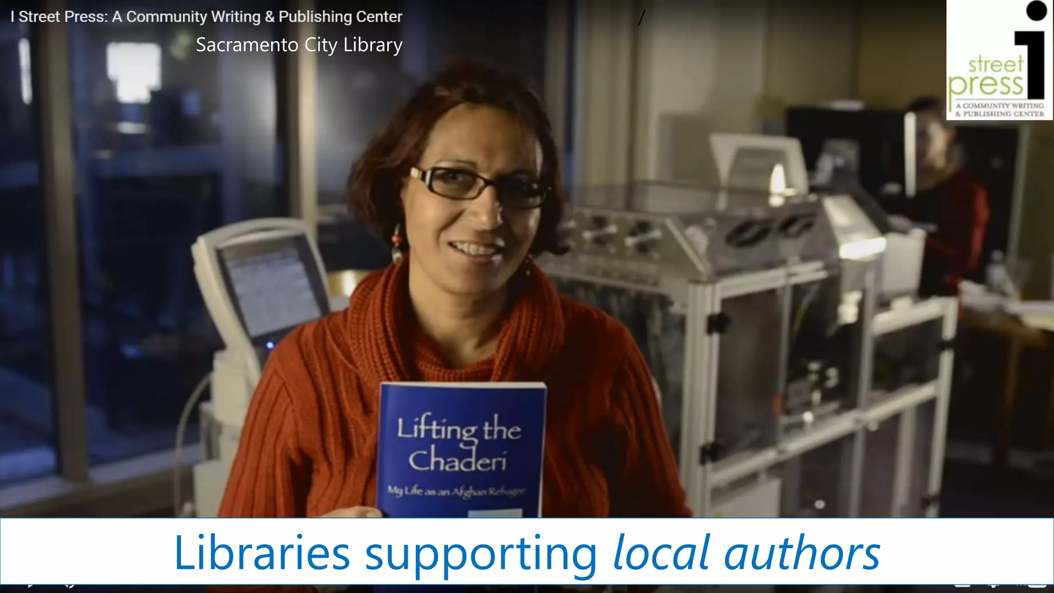 /
Libraries supporting local authors
Sacramento City Library
 