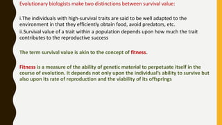 Darwinian Fitness Animal Behaviour Pptx