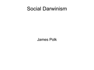 Social Darwinism
James Polk
 