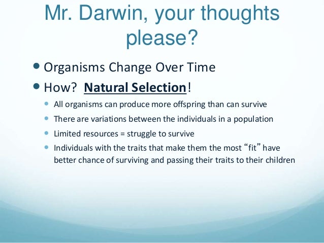 Darwin & natural selection