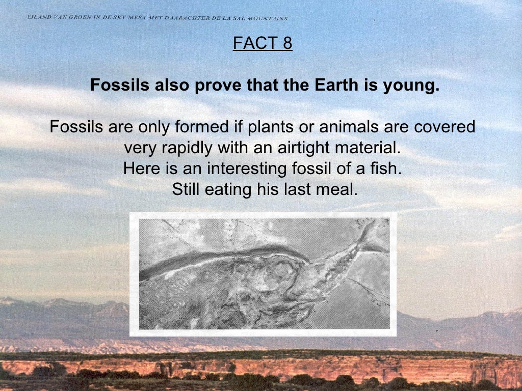 FACT 8 Fossils also prove