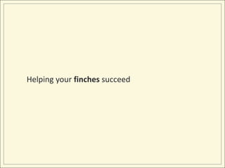 Helping your finches succeed<br />