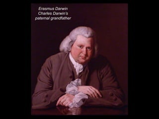 Erasmus Darwin
Charles Darwin’s
paternal grandfather
 