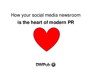 How your social media newsroom
is the heart of modern PR
 