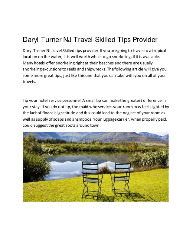 daryl turner nj travel