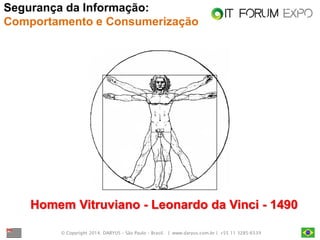 © Copyright 2014. DARYUS – São Paulo – Brasil. | www.daryus.com.br | +55 11 3285-6539 
Segurança da Informação: Comportamento e Consumerização 
Homem Vitruviano - Leonardo da Vinci - 1490  