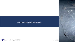 Global Data Strategy, Ltd. 2020 www.globaldatastrategy.com 14
Use Cases for Graph Databases
 