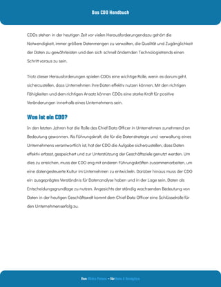Das CDO Handbuch
Von - für
Mirko Peters Data & Analytics
Welche Fähigkeiten sind für einen erfolgreichen CDO erforderlich?...