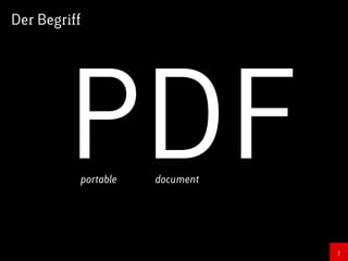Das Format PDF