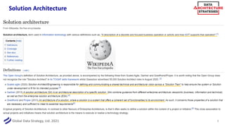 Global Data Strategy, Ltd. 2021
Solution Architecture
7
 