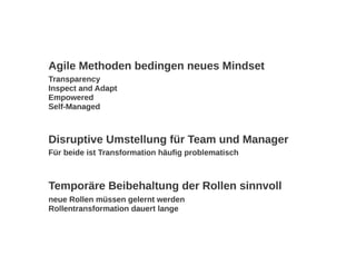 Das Agile muss ins Klassische