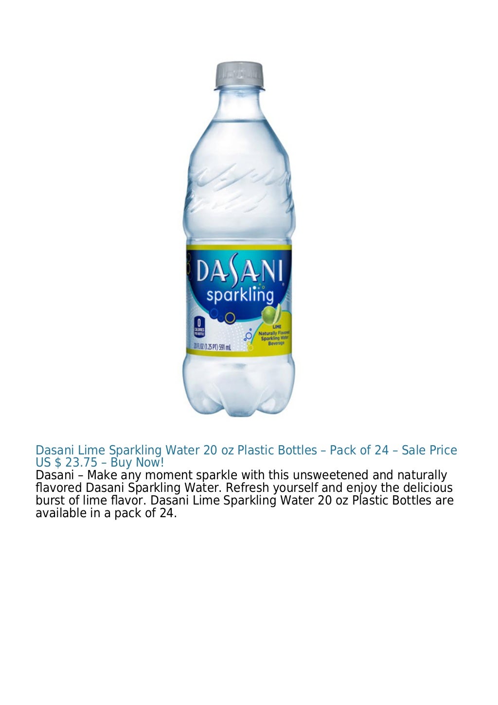 Dasani Natural Lemon Flavored Water