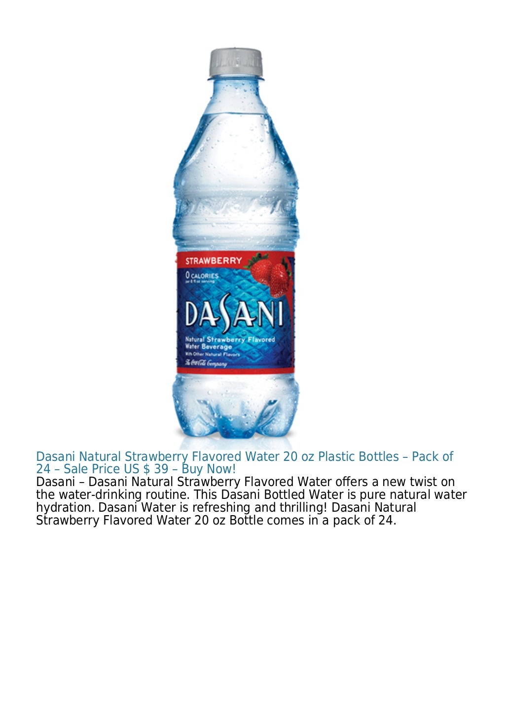 Dasani Natural Lemon Flavored Water