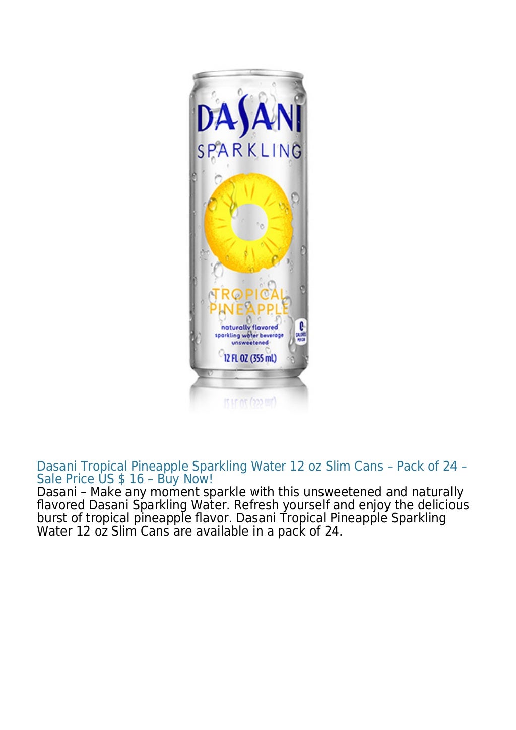 Dasani Natural Lemon Flavored Water