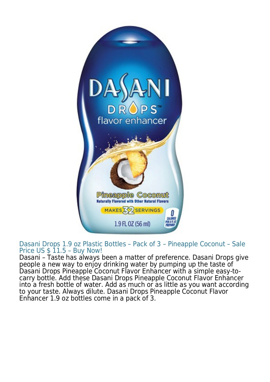 Dasani Natural Lemon Flavored Water