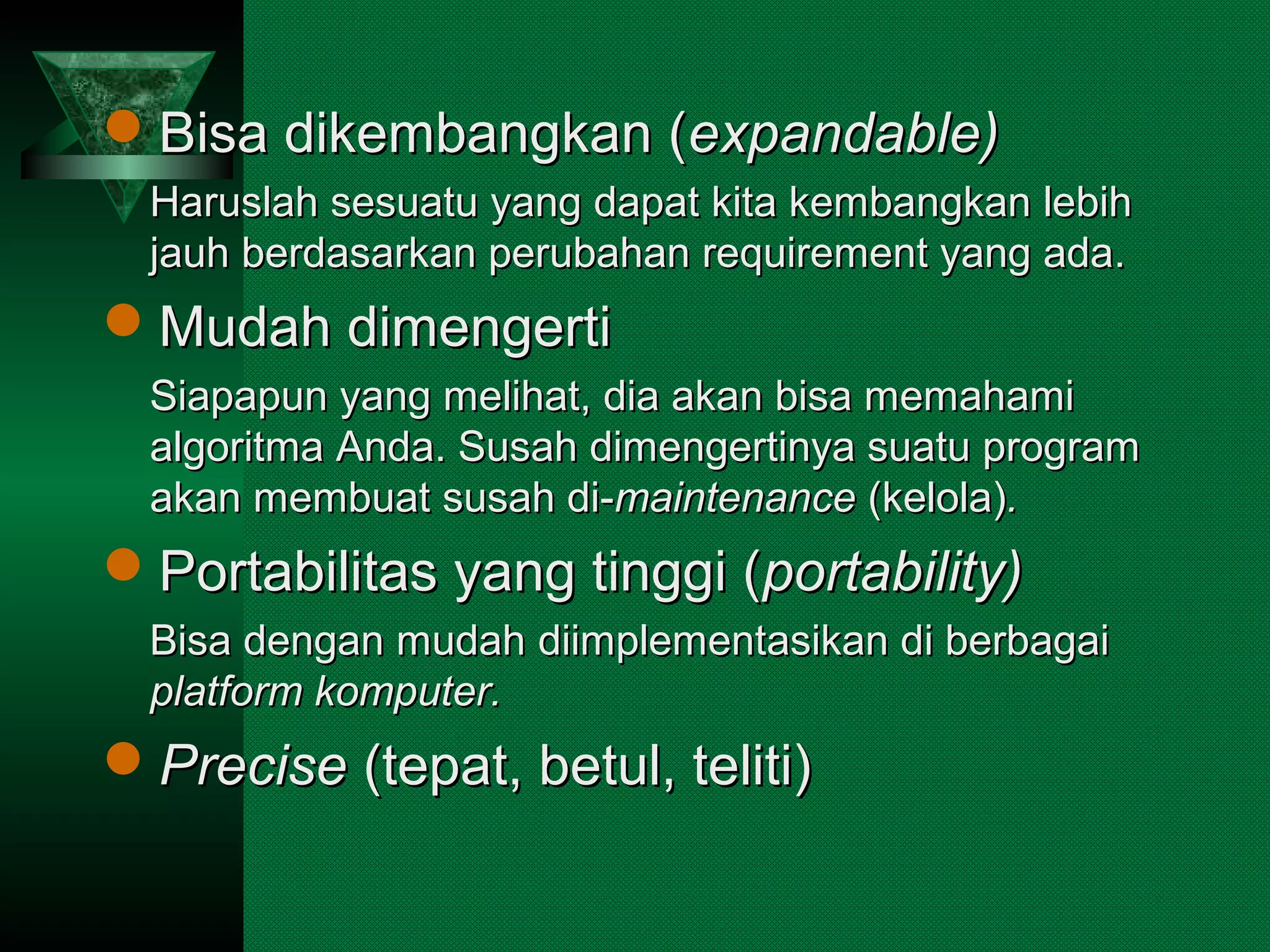 Dasar dasar algoritma - 1 | PPT