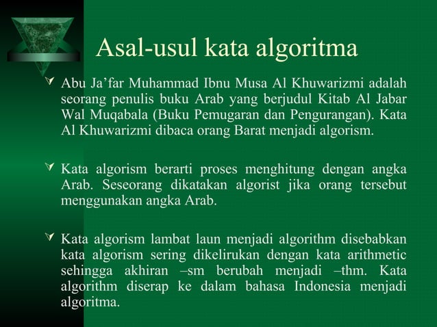 Dasar dasar algoritma - 1 | PPT