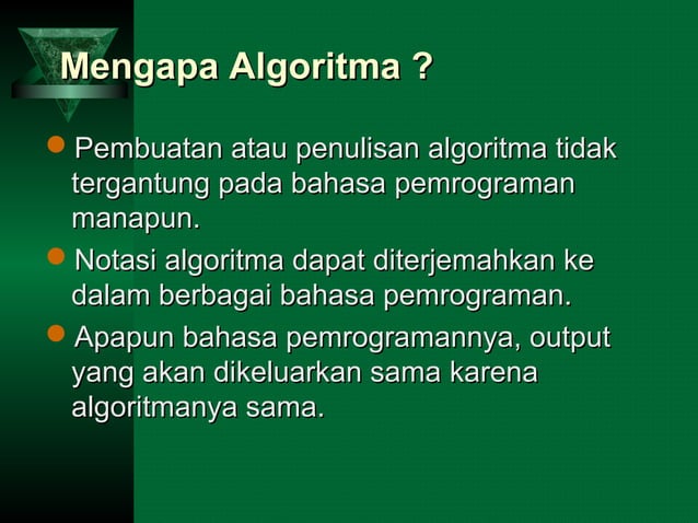 Dasar dasar algoritma - 1 | PPT