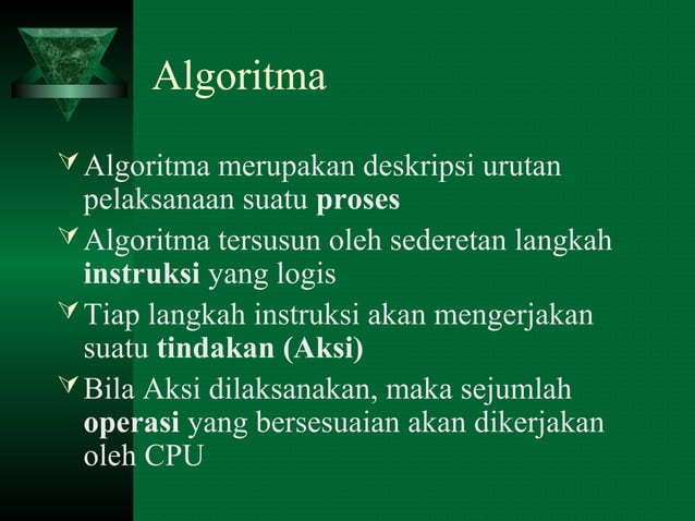 Dasar dasar algoritma - 1 | PPT