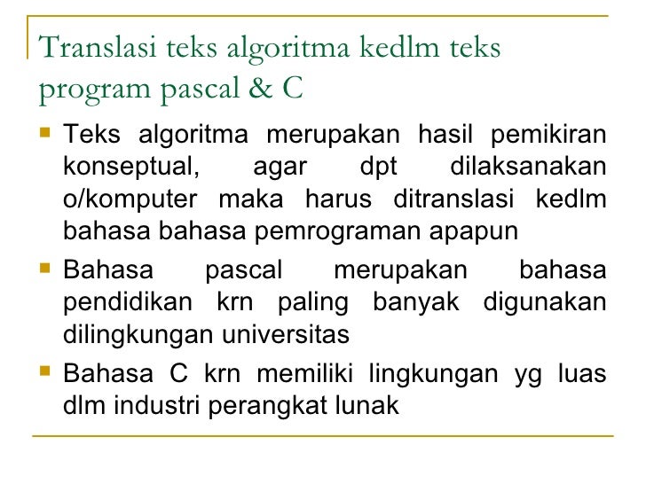 Dasar Dasar Algoritma