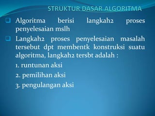 Dasar dasar algoritma | PPTX