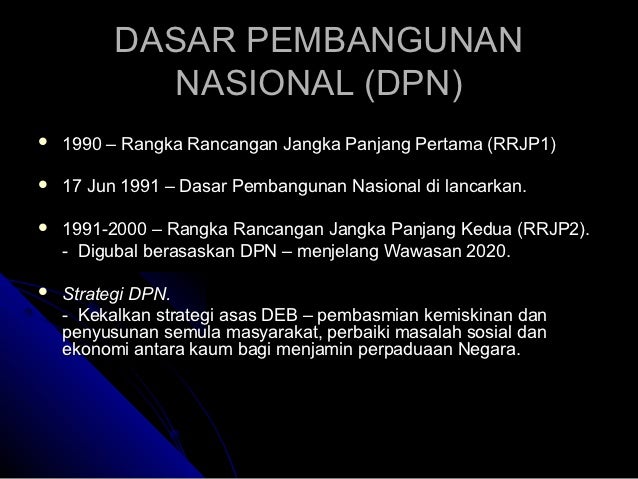 Dasar Dasar Awam Di Malaysia