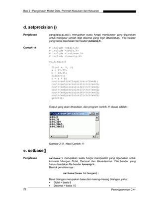 Dasar dasar c++ | PDF