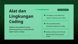 Dasar-dasar Coding untuk pembelajaran koding dan artifisial intelegen ...