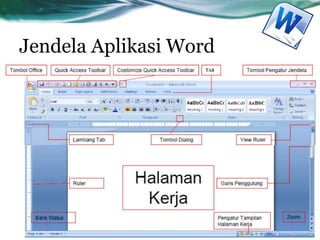 Jendela Aplikasi Word
 