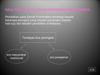 Dasar dasar dan hala tuju pendidikan malaysia