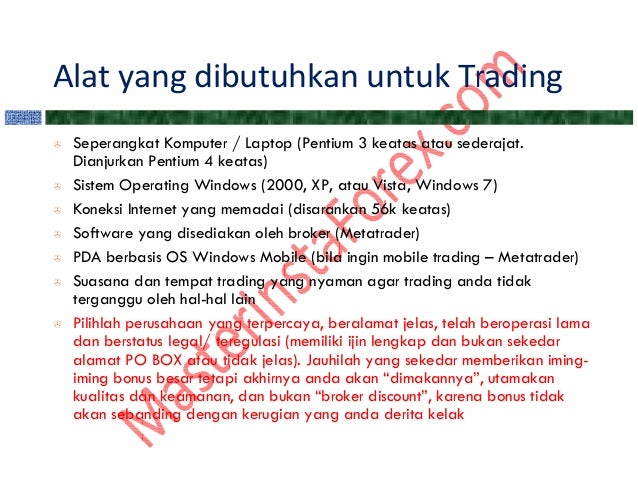 Dasar hukum forex trading