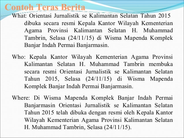 Dasar dasar jurnalistik Dasar dasar jurnalistik
