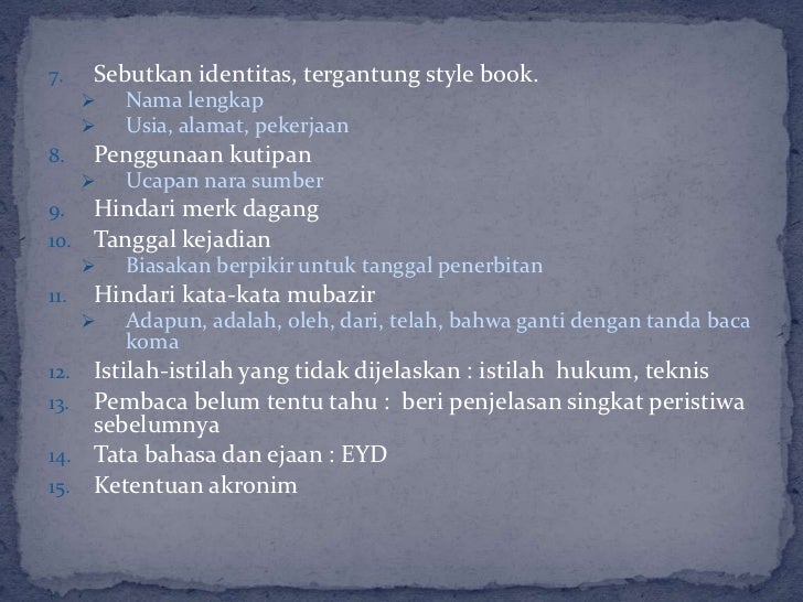Dasar dasar penulisan
