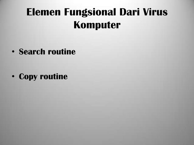 Dasar Dasar Virus Komputer Ppt