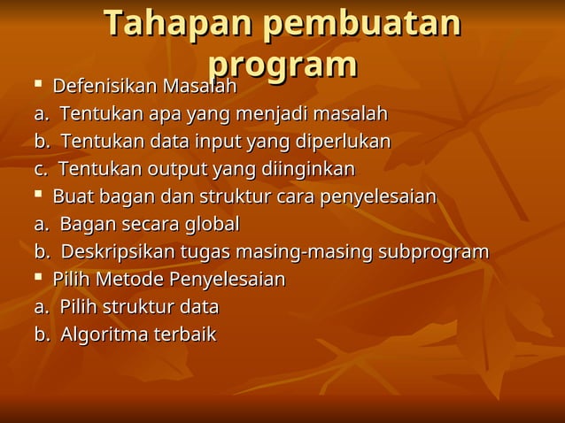 Dasar Pemrograman komputer materi ilmu komputer | PPT