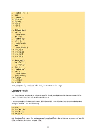 Dasar pemrograman-python | PDF