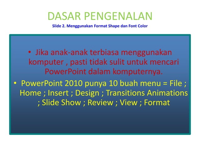 Dasar 2 | PPTX