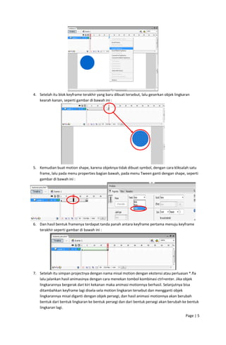 Animasi Dasar Menggunakan Macromedia Flash 8 | PDF