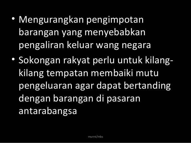 Dasar Belilah Barangan Buatan Malaysia