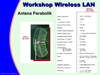 Workshop Wireless LAN Antena Parabolik 