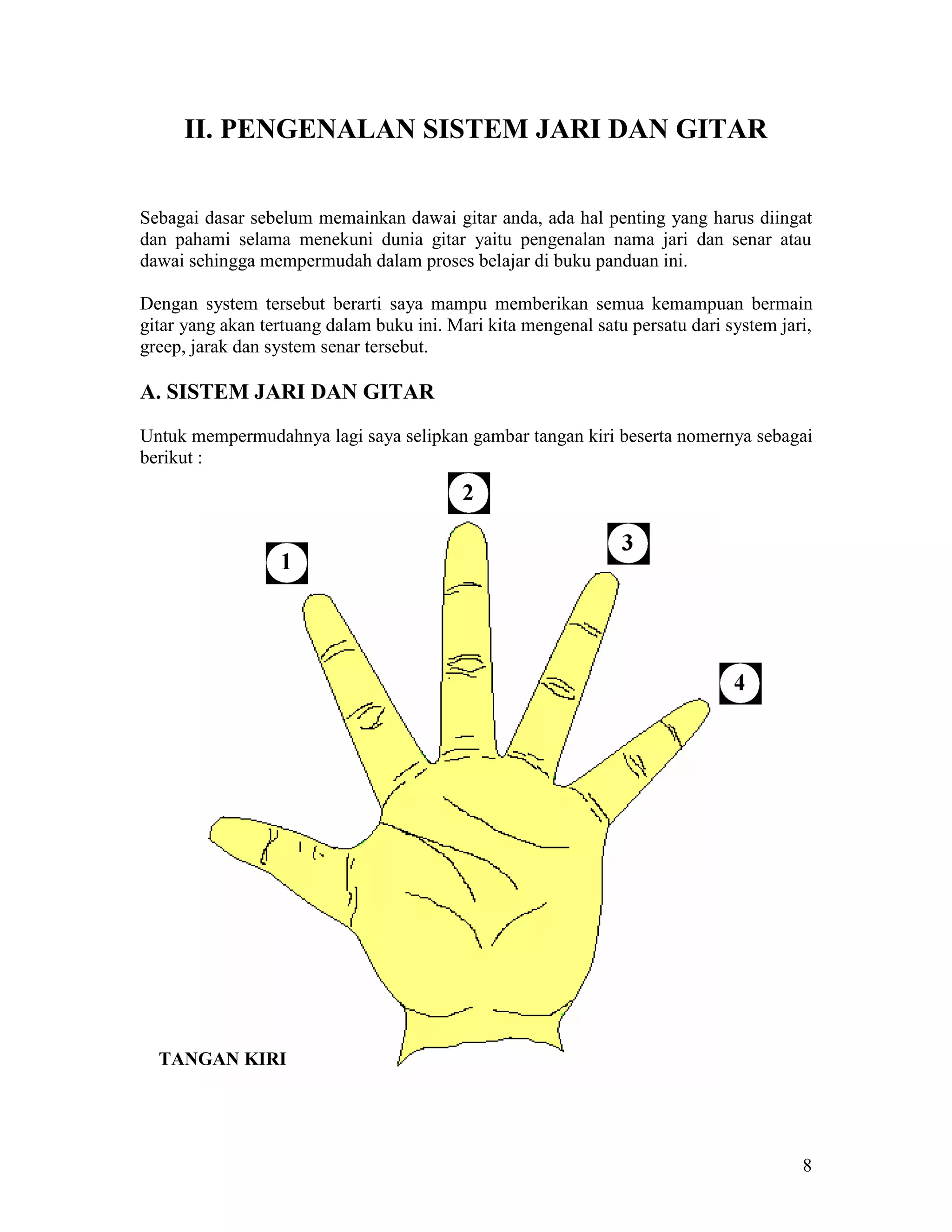 Dasar dasar bermain gitar | PDF
