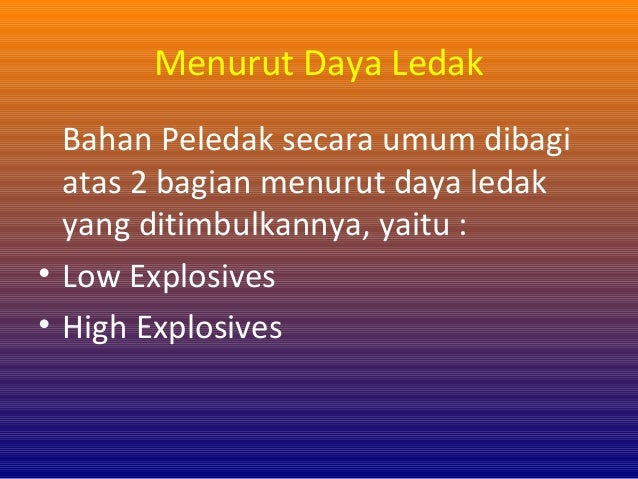 Dasar Dasar Peledakan Untuk Tambang Umum