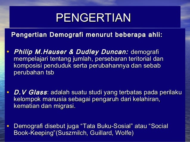 Demografi
