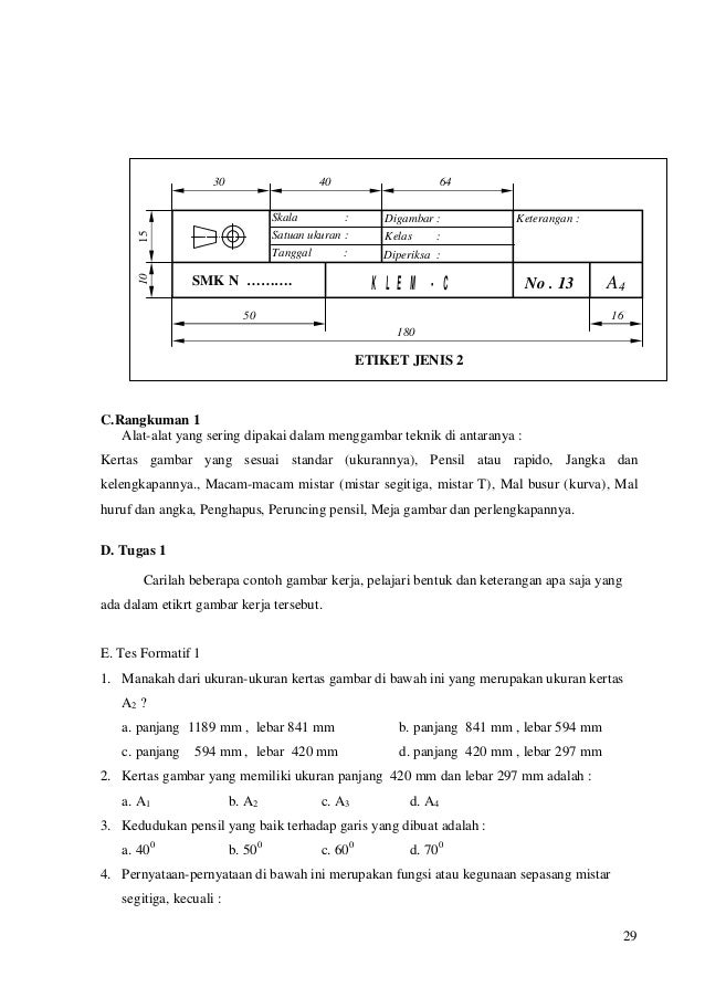 Dasar Dasar Gambar Teknik