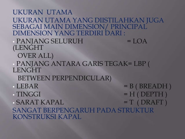 Dasar – dasar konstruksi kapal | PPTX