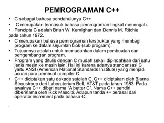 Dasar dasar pemrograman | PPT