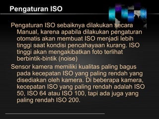 Dasar Fotografi : ISO dan Noise | PPS