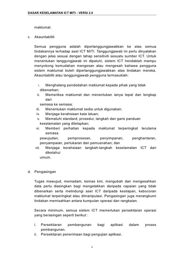 Dasar Ict Miti Versi 2 0