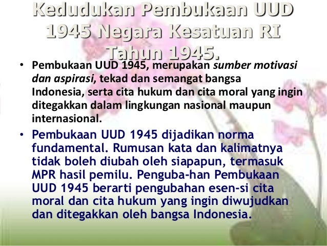 Dasar negara dan konstitusi